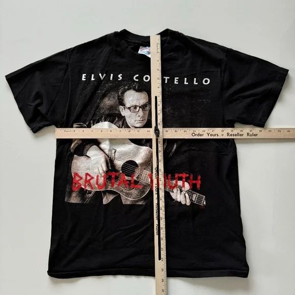 Vintage 1994 Elvis Costello Brutal Youth Tour T-Shirt Mens Large 90s Rock Music - Picture 7 of 9